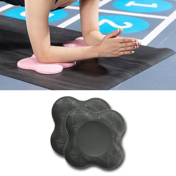 Flat Support Elbow Pads Yoga Knee Pads(Black)