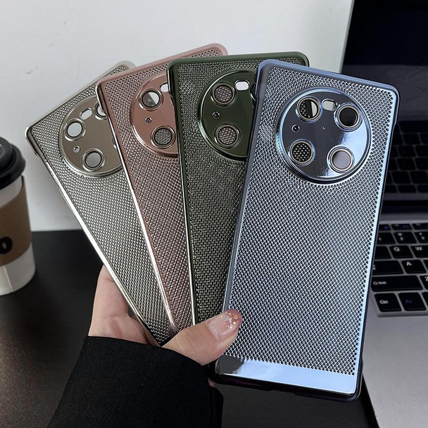 For Huawei Mate 40 Pro Ice Sense Heat Dissipation Electroplating PC Phone Case(Silver)