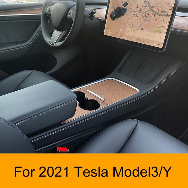 For Tesla Model3/Y Central Control Panel Modification Anti-Scratch Protective Sticker(Matte White)