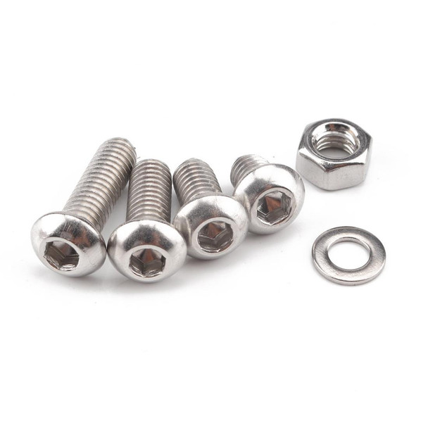 520 PCS 304 Stainless Steel Screws and Nuts Hex Socket Head Cap Screws Gasket Wrench Assortment Set Kit