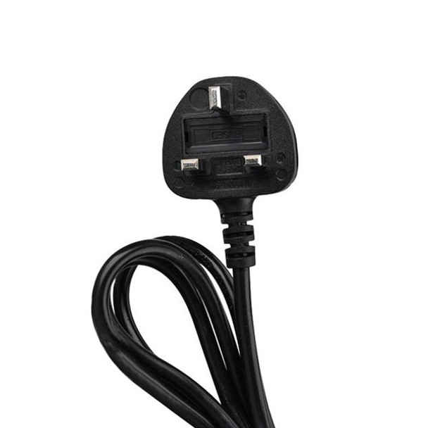 Charging Plug-in Wiring Board Creative Rotary Towline Board 13A Deformed Socket with USB, UK Plug, 4-Bit Socket(Black)
