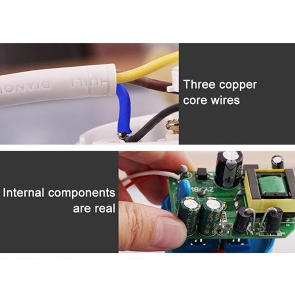 Charging Plug-in Wiring Board Creative Rotary Towline Board 13A Deformed Socket with USB, UK Plug, 3-Bit Socket(Black)