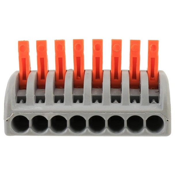 10 PCS 8 Port PCT Series Architectural Wiring Connector LED Lamp Conductor Distributor Junction Box Wire Joint