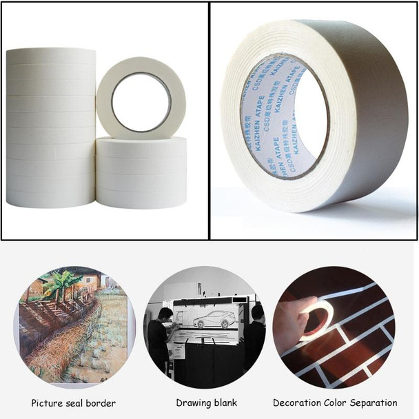 28 Volumes High Adhesion Decoration Spraying Masking office Writing Beautiful Paper Tape, Size: 50m x 10mm