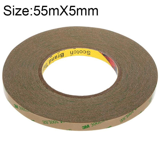 3M300LS 3M Super Adhesive Ultra-thin Transparent and High-temperature Resistant Double-sided Traceless Tape, Size: 55m x 5mm