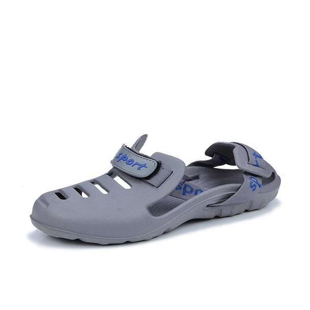 Men Beach Sandals Summer Sport Casual Shoes Slippers, Size: 42(Gray)
