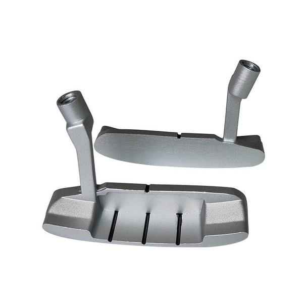 2 PCS Children Sngle-Sided Golf Putter Head Zinc Alloy Practice Putter Head(Silver)