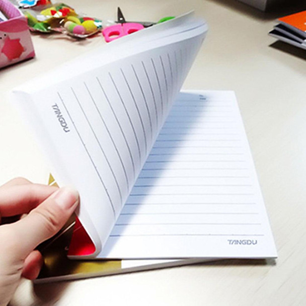 10 PCS 60 Pages A5 Soft Cover Diary Notebook Office Supply, Random Color Delivery