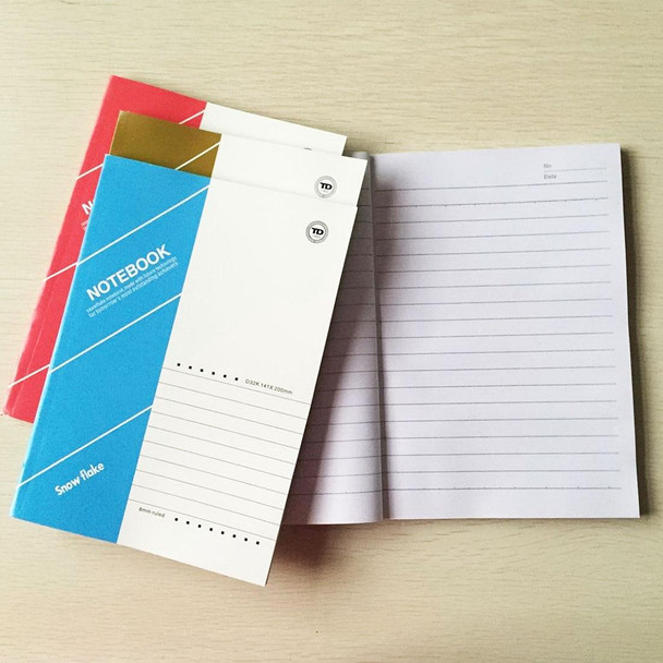 10 PCS 60 Pages A5 Soft Cover Diary Notebook Office Supply, Random Color Delivery