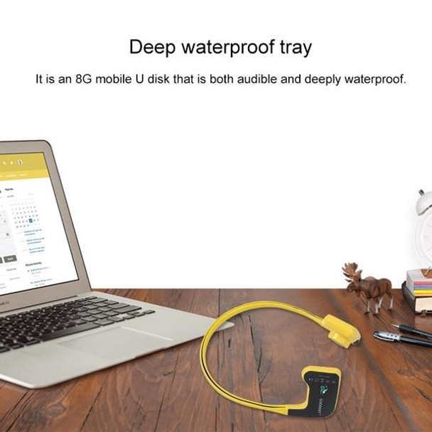 Bone Conduction Headphone Swimming Teaching Bluetooth Headphone(Green)