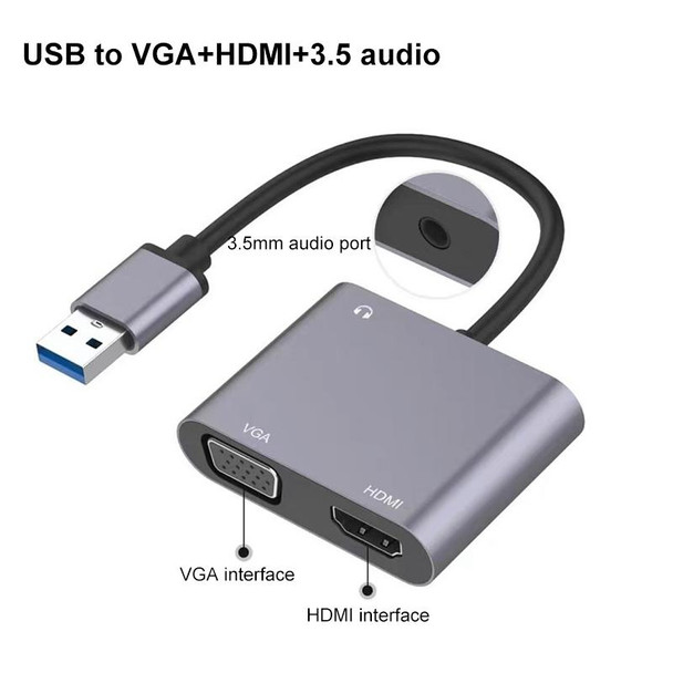 USB-C / Type-C 3.0 to HDMI / VGA Converter