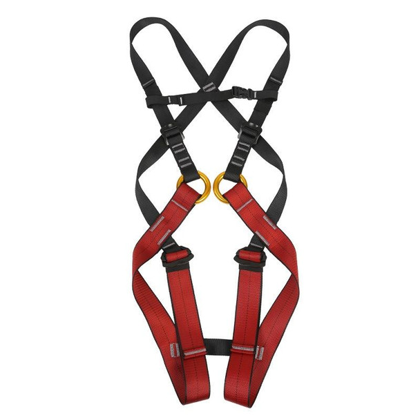 XINDA XDA9516 Outdoor Rock Climbing Polyester High-strength Wire Adjustable Downhill Whole Body Safety Belt Children Size: L