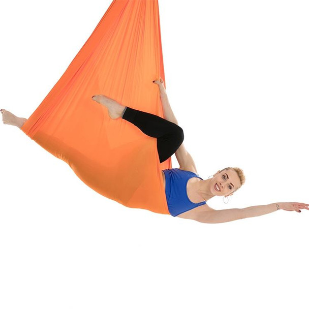 Household Handstand Elastic Stretching Rope Aerial Yoga Hammock Set(Orange)