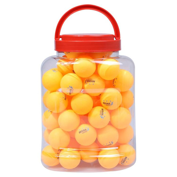 REGAIL 60 PCS Barrel Celluloid Table Tennis Training Ball(Blue + Yellow)