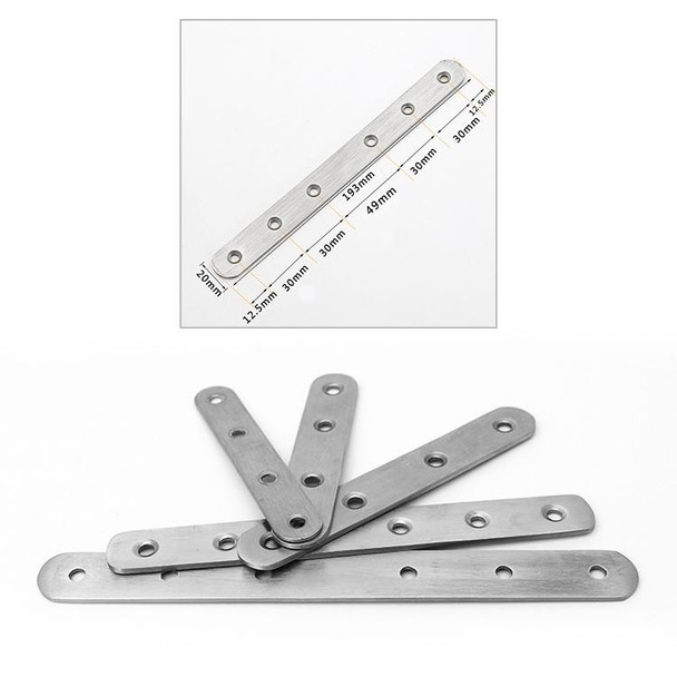 10 PCS Stainless Steel Connection Code Straight Connecting Piece, Number: 9