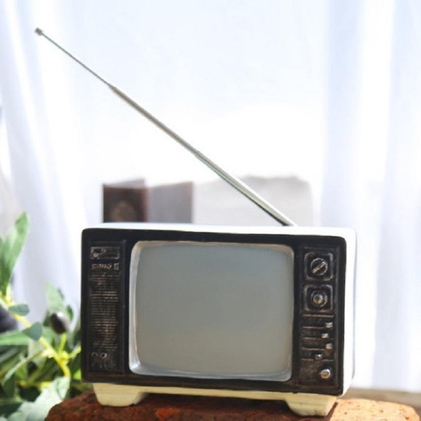 Vintage Radio TV Set Home Decoration Retro Craft Decoration, Style:TV Beige