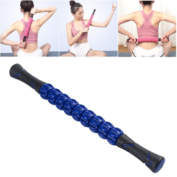 Relieving Muscle Soreness and Cramping Muscle Roller Stick Body Massage Roller(Blue)