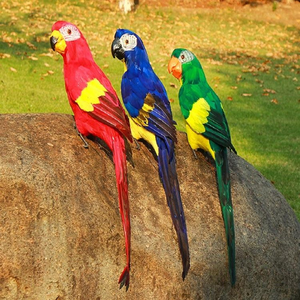 45CM Simulation Parrot Simulation Bird Macaw Foam Feather Parrot Sen Gardening Decoration, Color:Yellow