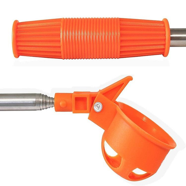 Golf 8 Sections Foldable Antenna Rod Stainless Steel Ball Picker(Orange)