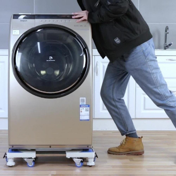 Single Tube 4 Legs Adjustable Stainless Steel Refrigerator Bracket Washing Machine Base Bracket