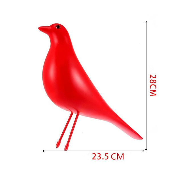 Resin Craft Bird Figurine Office Ornaments Home Decoration Accessories(White)
