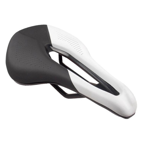 BIKERSAY SZ001 Bicycle PU Leatherette Saddle Seat (Black White)