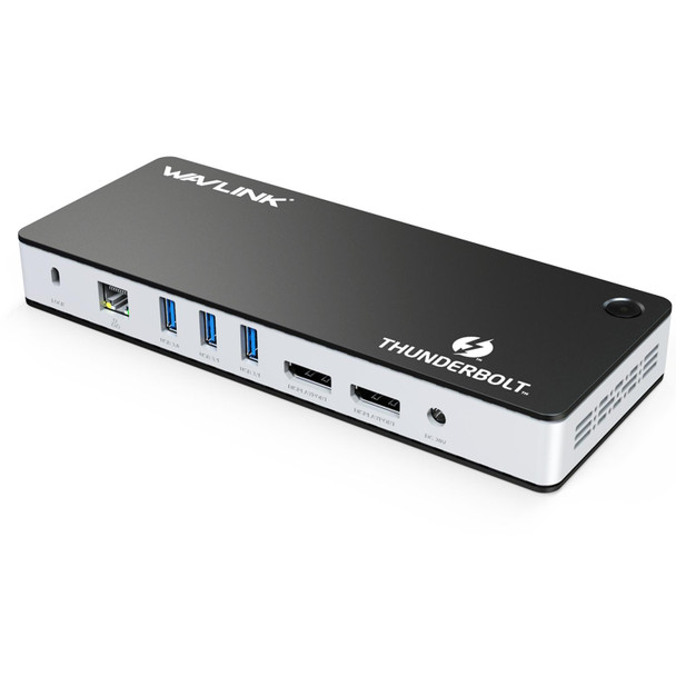 Wavlink UTD21H 60W Host Charging Thunderbolt 3 Docking Station 4K Dual Display 11 in 1 Ports, Plug:EU Plug