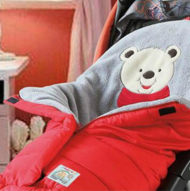 Newborn Baby Stroller Sleeping Bag Infant Go out Swaddle Winter, Size:82x45x38cm(Pink)