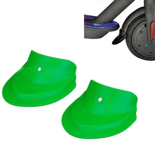 3 Pairs Scooter Fender Fishtail Rubber Front And Rear Fender Modified Accessories for Xiaomi M365 / Pro(Mudguard Green)