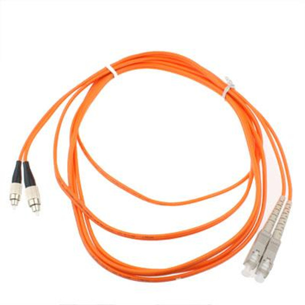 SC-FC Dual-Core Multi Mode Fiber Optic Jumper,Length: 3m