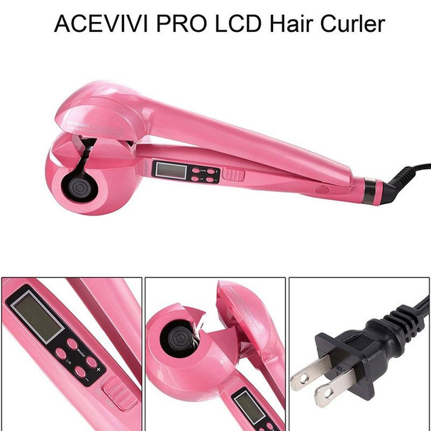 Fully Automatic Self-priming Curling Iron(Red)