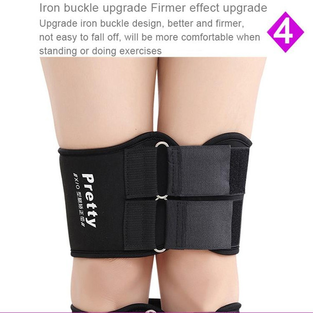 3 PCS/Set Leg Posture Corrector O/X-type Bowlegs Orthotic Bandage Straightening Belt Band, Size: XXL(Black)