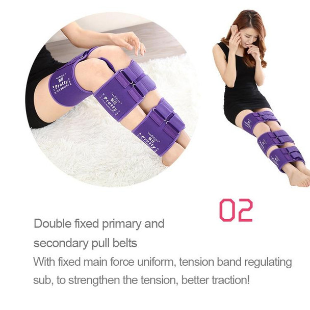 3 PCS/Set Leg Posture Corrector O/X-type Bowlegs Orthotic Bandage Straightening Belt Band, Size: M(Black)