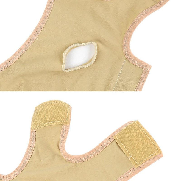 Lycra Flesh Color Breathable Skin Care And Lift Reduce Double Chin Mask Face Belt, Size: XL