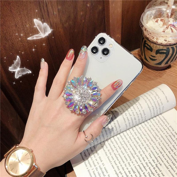 2 PCS Lazy Man Live Shooting Mobile Phone Rotating Ring Buckle Holder, Style:Full of Pearls