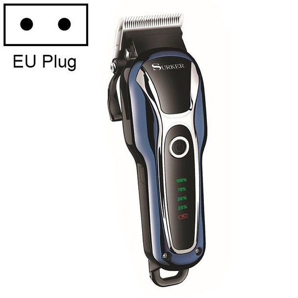 Surker SK-803 High-power LCD Hair Clipper Plug-in Dual-use Electric Clippers(Blue)