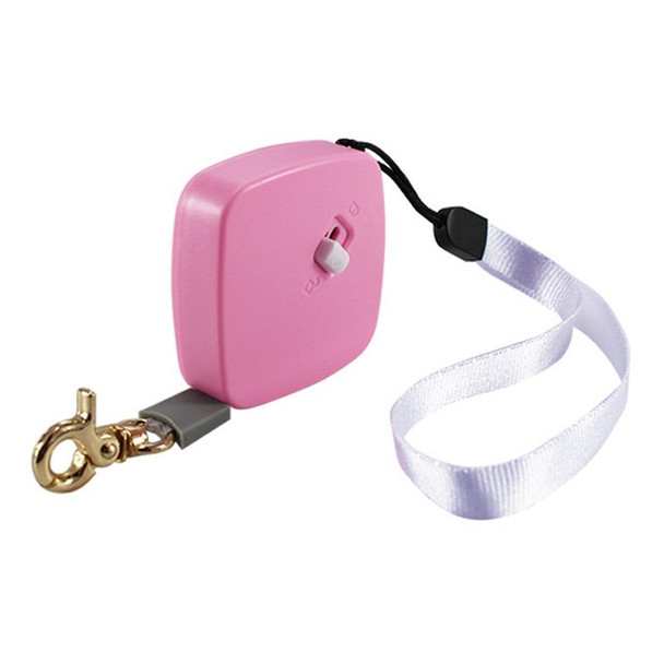 Automatic Telescopic Dog Traction Rope Small Pet Retractor(Square Pink)