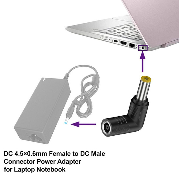 240W DC 4506 Female to DC 5525 Male Connector Laptop Power Adapter