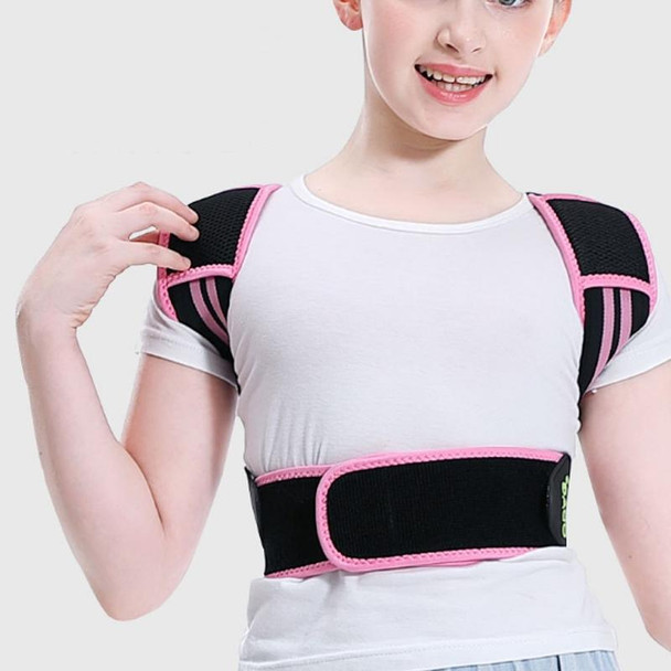 Children Kyphosis Correction Belt Strengthens Support and Fixes Straight Back Artifact, Size:L(Blue)