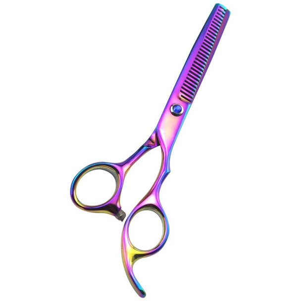 Professional Hair Cutting Scissor Hairdressing Kit Thinning Scissors Barber(Coloful ThinningSXLC-603T))