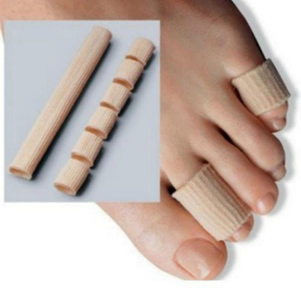 Breathable fiber silicone toe finger eversion correction Toe Separator Protective Gloves(L)