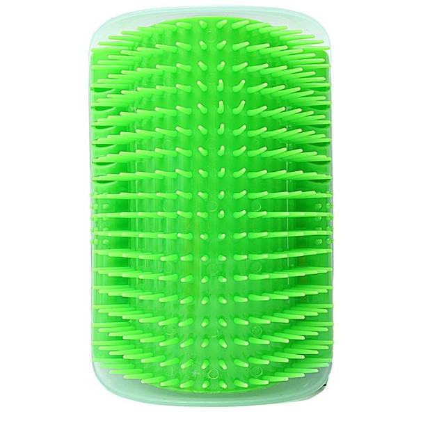 4 PCS Pet Cat Corner Rub Hair Massage Brush(Green)