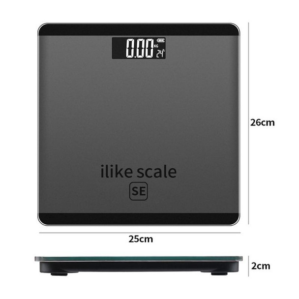 ISCALE SE Human Body Intelligent Electronic Scale Household Weight Scale Adult Body Fat Scale(Twilight Grey)