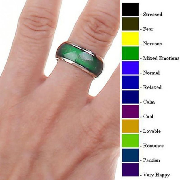 10 PCS Fine Jewelry Mood Ring Color Change Emotion Feeling Mood Ring Changeable Band Temperature Ring