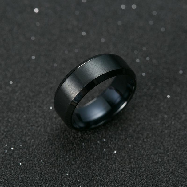 2 PCS Men Ring, Ring Size:13(Black)