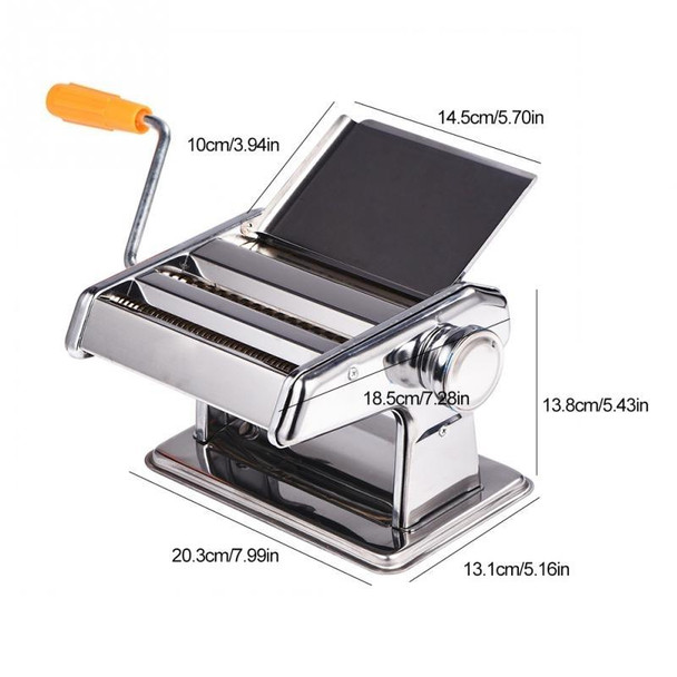 Household Stainless Steel Pasta Making Machine Manual Noodle Maker Spaghetti Hand Cutter