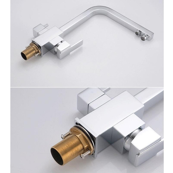 Copper Kitchen Sink Hot&Cold Water Purifier Faucet, Specification: Chrome