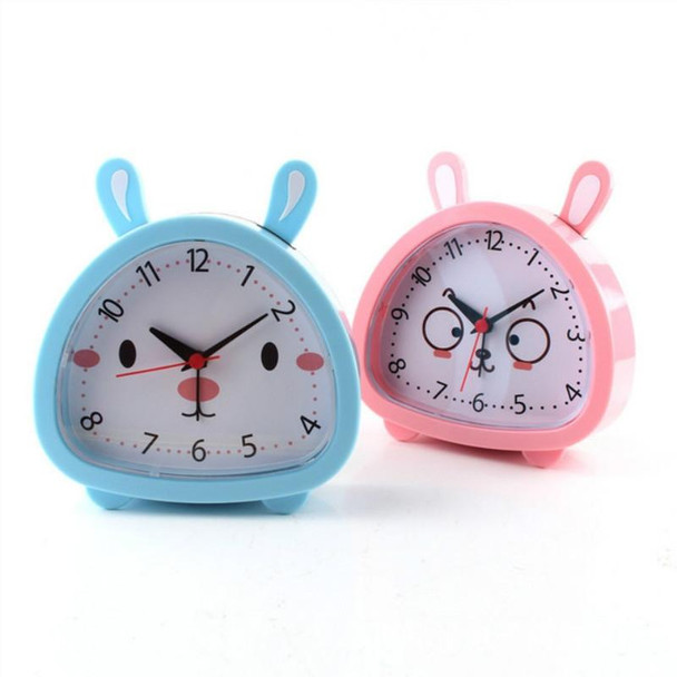 5 PCS Creative Rabbit Shape Student Child Bedside Alarm Clock(White)