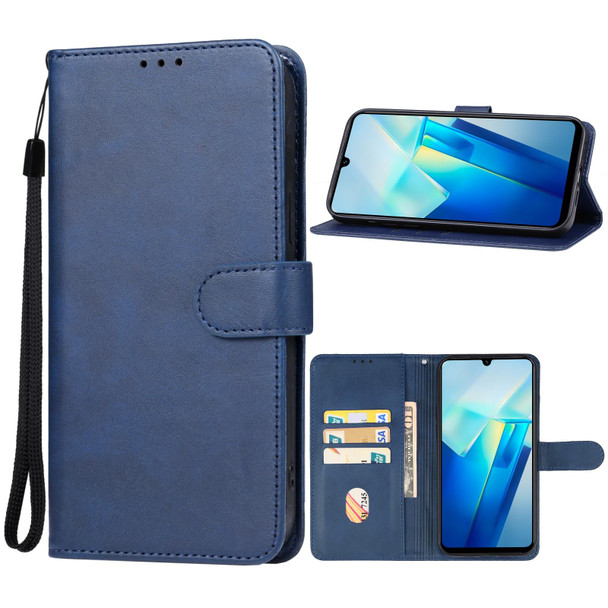For vivo T2 India Leatherette Phone Case(Blue)