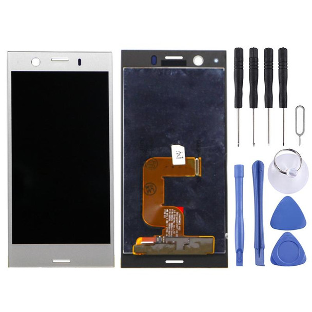 LCD Screen and Digitizer Full Assembly for Sony Xperia XZ1 Compact (Silver)